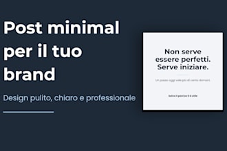 design clean minimal social media posts