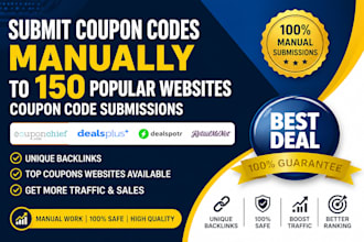 submit coupon codes manually to 150 popular websites coupon code submissions