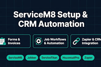 set up your servicem8 forms, invoices, and CRM automation