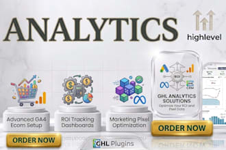 setup gohighlevel analytics ga4 ecommerce ROI tracking meta ghl marketing pixel
