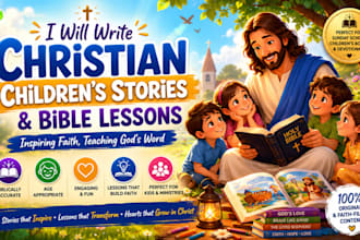 write christian childrens stories and bible lessons