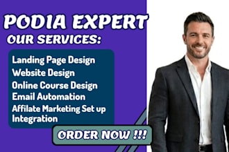 make podia, podia website, online course, teachable, course website