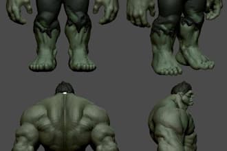 create a custom high quality 3d sculpt in blender