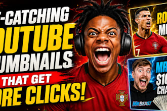 make you a great youtube thumbnail for attract audience