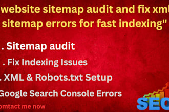 do sitemap audit XML sitemap analysis and fix sitemap issues
