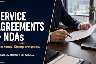 draft custom business agreements, service contracts, and ndas
