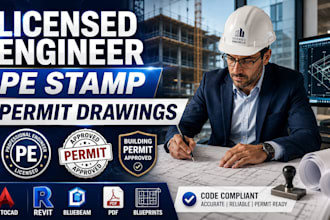 licensed engineer permit drawing structural engineer pe stamp florida california