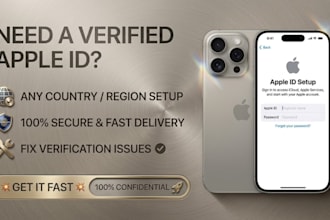 create and set up a secured apple id for you