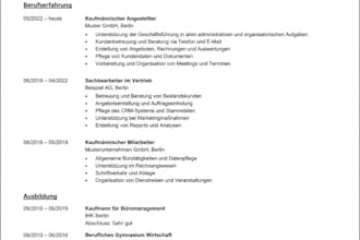 create a professional resume and cover letter