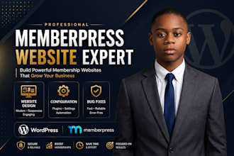 create a professional wordpress membership website using memberpress