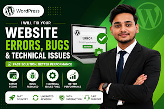 fix your website errors bugs and technical issues