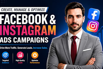 create, manage and optimize facebook and instagram ads campaigns