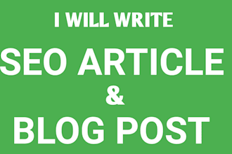 write SEO blog article content writing 1000 words to rank on google