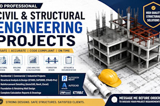 design professional civil and structural engineering projects