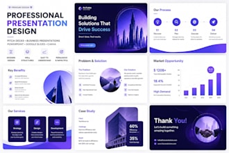 redesign powerpoint presentation polish revamp canva slides update pitchdeck
