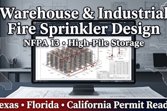 design fire sprinkler systems for warehouses and industrial buildings tx fl ca