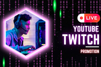 do twitch channel promotion, twitch live viewers, twitch affiliate and chatters