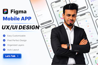 do mobile app UI UX design for ios and android in figma