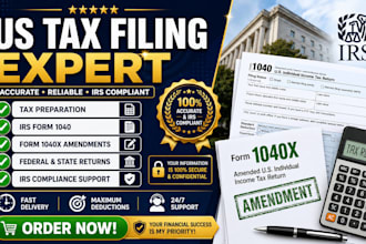do US tax filing tax preparation and form 1040x services