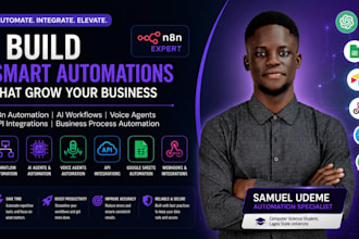 build n8n automation, n8n workflows, ai automation and voice agents automation