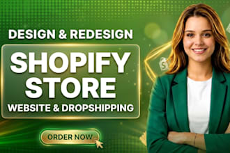 design shopify store, shopify dropshipping store, shopify website,