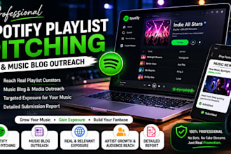 pitch your music to spotify playlists and music blogs for exposure