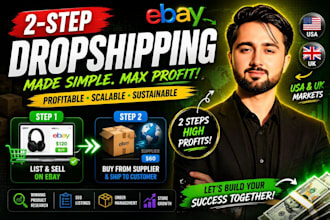 be your ebay 2step dropshipping partner on profit share USA UK