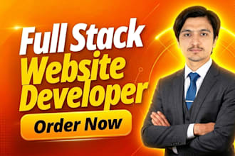 build website as a website developer, front end developer, full stack dev