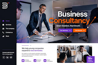 design a business consulting website
