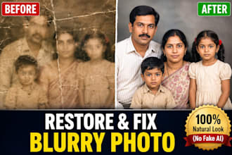 fix blurry photos and restore old family photos in HD
