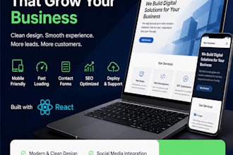 build a professional and responsive fullstack website