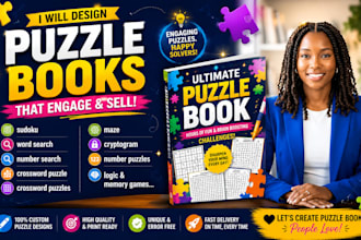 design a puzzle book a sudoku word search activity book and logic games