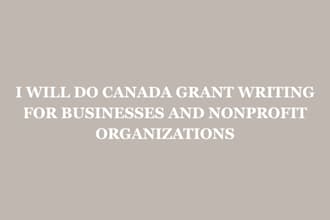 do grant reseach and writing