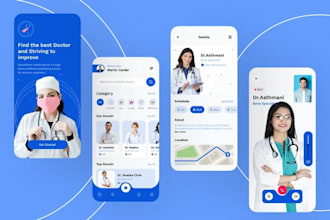 develop appointment booking app, ai doctor app, healthcare app, telemedicine app