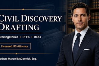 prepare civil case discovery requests, responses, and legal drafts
