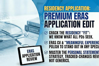 review and optimize your eras residency application