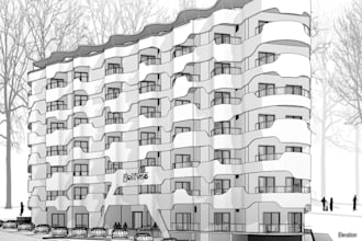 create precise revit 3d model from 2d plans for bim and visualization