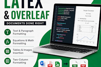 convert word or PDF documents into latex using overleaf