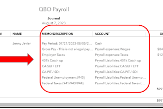 record the payroll in qbo and wave