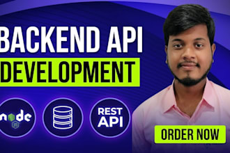 build your backend API with node js express, firebase, or sql database