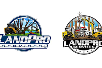 design fantastic skid steer, excavator and truck logo in very short time