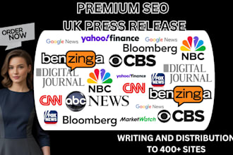 write a media ready press release for product launch and business news UK SEO PR