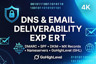 dns email deliverabilty dmarc spf dkim mx records nameservers gohighlevel ghl