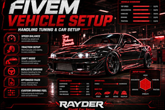 tune fivem car handling and setup custom vehicles