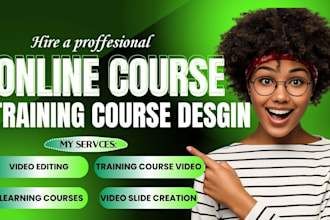 do online course creation elearning instructional video training material design