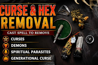 cast spell to remove curses, demons, spiritual parasites, generational curse