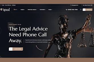 design high converting lawyer website law firm website attorney website notary