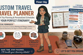 create your custom travel itinerary