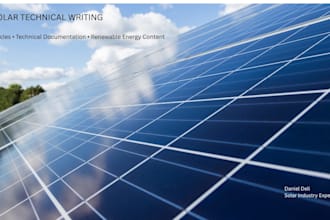 create professional photovoltaic project documentation, technical reports