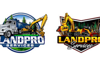 make awesome high quality skid steer, excavator and truck logo for you